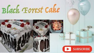 Black forest cake  Chocolate sponge cake  Dessert  Rich cherry filling [upl. by Jez]