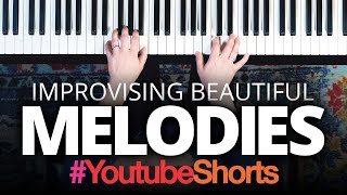 Learn simple amp beautiful piano improv 🎹❤️ 60 second beginner lesson shorts [upl. by Atalanti]