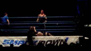 Undertaker vs Booker T WWE Smackdown Tour 07 Western Springs Auckland New Zealand [upl. by Ahsuoj]