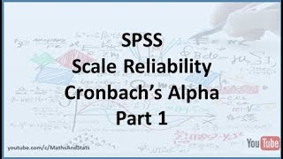 SPSS How to measure the Reliability of a Psychometric Scale Internal Consistency  Part 1 [upl. by Kimberlee592]