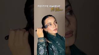 Festive makeup ft Otwoo bestfoundation glowymakeup nudelips bottlegreen grwmmakeup [upl. by Alston]