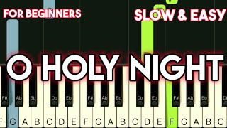 JOSH GROBAN  O HOLY NIGHT  SLOW amp EASY PIANO TUTORIAL [upl. by Aniluj]