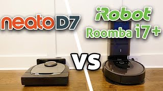 Neato D7 vs Roomba i7 Robot Vacuum Comparison [upl. by Ydnyc]