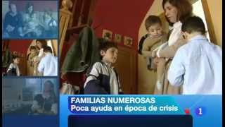 Radiografía de las familias numerosas en TVE [upl. by Imaon]