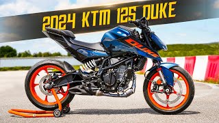 ALL NEW 2024 KTM 125 DUKE FULL REVIEW  RokON VLOG 145 [upl. by Ecarg]