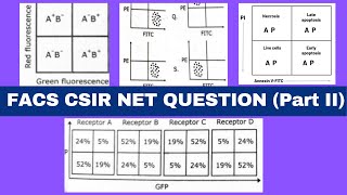 Flow cytometry data analysis FACS solved questions CSIR NET Life sciences Learn in under 10 mins [upl. by Inram]