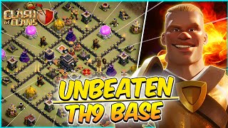 New th9 baseUnbeatable base Clash of clans [upl. by Anelrac]