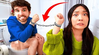 HANDCUFFED to My GIRLFRIEND for 24 HOURS CHALLENGE [upl. by Tarrance]