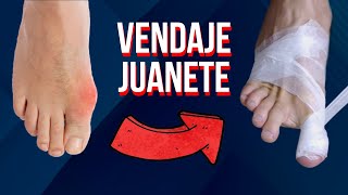 Como hacer un vendaje para el juanete [upl. by Nosila]