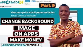 How To Change Background Image On App  Part 9  Appcreator24 Tutorials  Make money building Apps [upl. by Akiemahs]