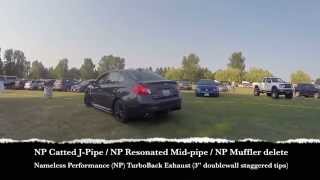 NAMELESS TurboBack Exhaust on 2015 Subaru WRX more [upl. by Mobley]