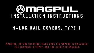 Magpul Instructions  MLOK Rail Covers Type 1 [upl. by Ellezig]