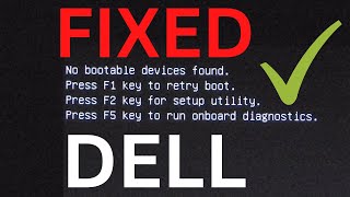 How to fix Dell No bootable device found [upl. by Arriek]