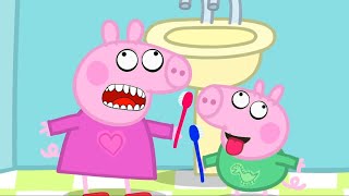 Peppa Pig Toothbrush Song amp More But Funny Faces and Laughing Expressions [upl. by Walworth]