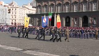 Giuramento 237° corso Scuola militare quotNunziatellaquot Labari di Napoli e Campania [upl. by Essiralc]