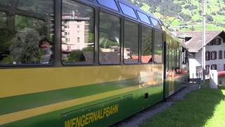 Panorama train to Kleine Scheidegg [upl. by Edison]