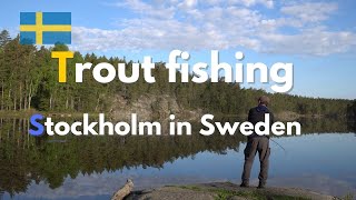 Trout fishing near Stockholm in Sweden [upl. by Hammel]