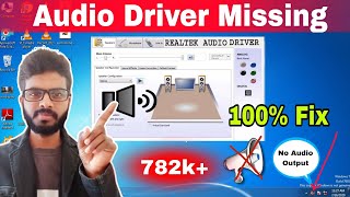 How to Fix 🔊 Audio Driver problem in windows 7 8 10 11  Fix No Audio Output problem 100 [upl. by Favata821]