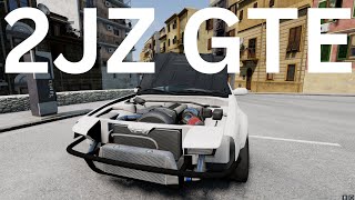 2JZ  GTE I6 BeamNGdrive mod link in description Sabar [upl. by Leavy100]