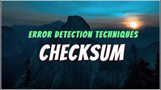 Checksum  Error Detection Techniques  Computer Networks  BANGLA Lecture [upl. by Nerwal925]