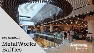 How to install MetalWorks Baffles by Armstrong Ceiling Solutions [upl. by Kendell]