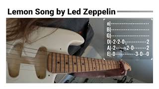 TUNE  Lemon Song by Led Zeppelin GUITARCOVER [upl. by Shanta487]