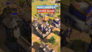 Make America Native Again  Age of Empires 3 Lakota Sioux Gameplay tribalnations americannations [upl. by Llerret]