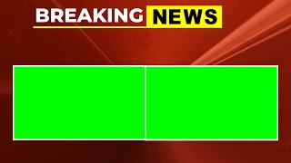 Breaking news Green screen template  03 News Frames For videos [upl. by Alten]