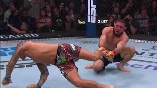 Islam Makhachev vs Dustin Poirier HIGHLIGHTS  UFC 302 Makhachev vs Poirier FULL FIGHT part01 [upl. by Groome]