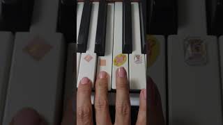 Easy songs for piano  Au clair de la lune for begginers [upl. by Collum]