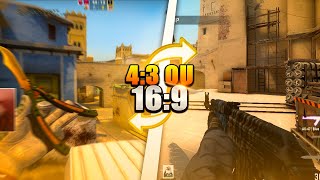 MELHOR RESOLUÇÃO para o CSGO 43 ou 169 no CS GO [upl. by Afital]