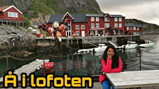 Å in Lofoten Islands  Norway  Midnight Walking Tour [upl. by Frissell275]