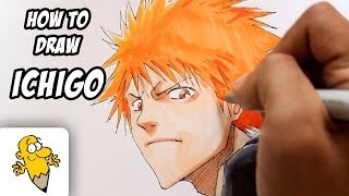 How to draw Ichigo Bleach Drawing Tutorial [upl. by Argent]