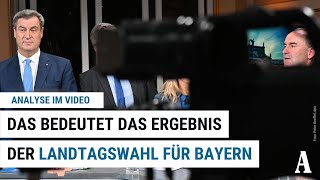 Das bedeutet das Ergebnis der Landtagswahl für Bayern [upl. by Annecorinne355]