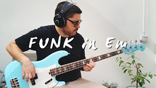 Funk in Em Funky Blues Bass [upl. by Senskell]