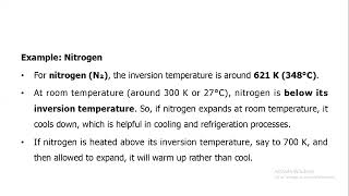 Inversion temperatureCHEM201BSc Second year [upl. by Aihtnis]