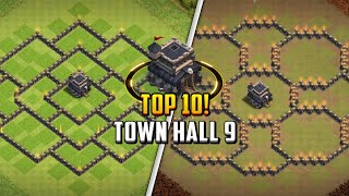 TOP 10 Town Hall 9 TH9 Base Layout  Copy Link 2024  Clash of Clans [upl. by Dominy]