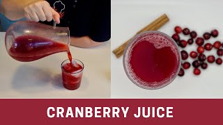 How to Make Cranberry Juice at Home Protect your Heart amp Brain  The Frugal Chef [upl. by Iaka205]