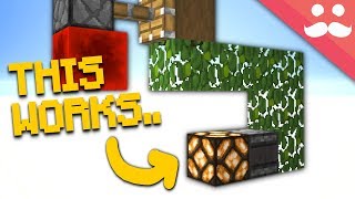 Building Redstone WITH LEAVES in Minecraft 113 [upl. by Notnarb]