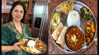 Nepali Thakali Thali Recipe  Nepali New Year Special 2019 Video [upl. by Nagy]