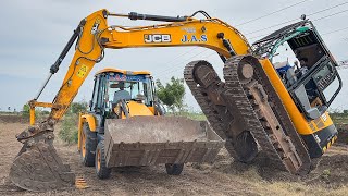 JCB 3DX Unloading from Truck and Pipeline dig Installation and backfilling  Jcb video [upl. by Eissirhc]