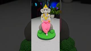 Ganpati ji idol making with super clay 🌸 Ganesh ji making 🙏🏻 Ganpati bappa morya shorts short [upl. by Nhguavoj]