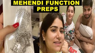 WEDDING FUNCTION DAILY VLOG 3 MEHENDI PREPARATIONS  NISHI ATHWANI [upl. by Berwick]