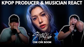 Musicians react amp review ♡ SKZ  Chk Chk Boom MV [upl. by Anoniw]