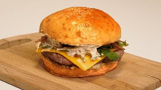 Juicy Homemade Burger Recipe – Fast And Delicious [upl. by Adianez246]