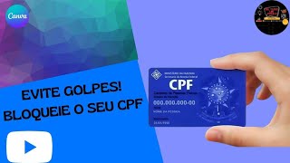 BLOQUEIE SEU CPF E EVITE PROBLEMAS SÉRIOS NOVA FERRAMENTA GOVBR [upl. by Adnohser]