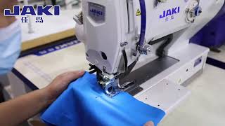 佳岛电子平头锁眼机 JAKI JR1790Computer lockstitch button hole machine [upl. by Kaya]