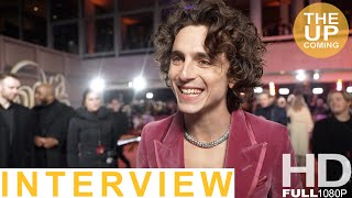 Timothée Chalamet interview on Wonka at London premiere [upl. by Annenn]