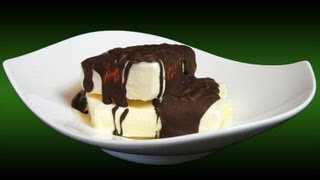 Receta de biscuit glace con chocolate caliente [upl. by Nyllij358]