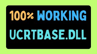 Fix UCRTBASE DLL not found error ENGLISH [upl. by Yelnats]